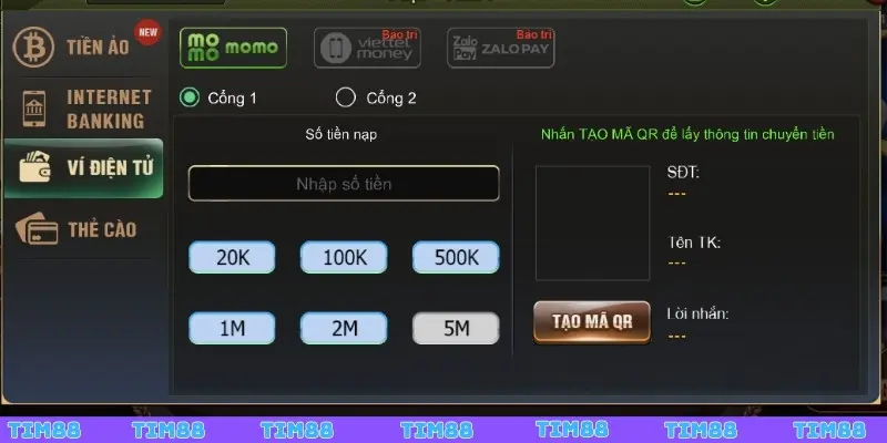 Giao dịch cực đơn giản tại TIM88