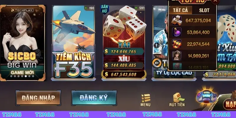 Thông tin về cổng game uy tín TIM88